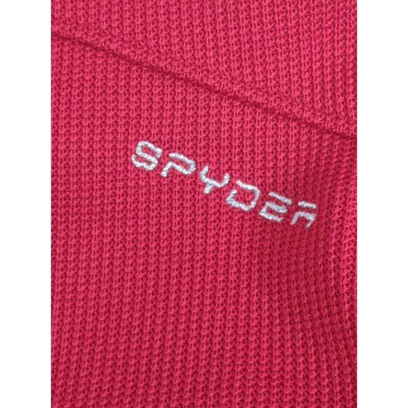 Womens Spyder Sweater Red Zip Up Size Small US Ski Team Label - Picture 9 of 14